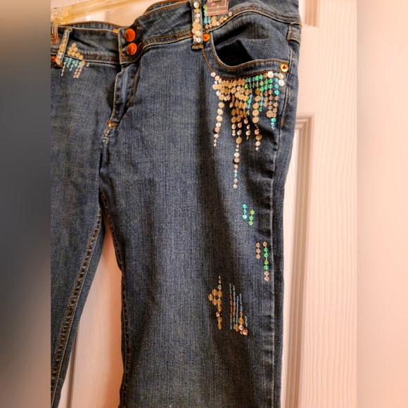 Apple Bottom Women's Jeans Color Blue Size 12 NWOT - Picture 3 of 16